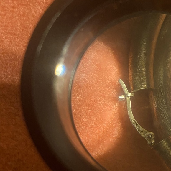 JCM 925 Sterling Silver Brass Earrings - Picture 3 of 3